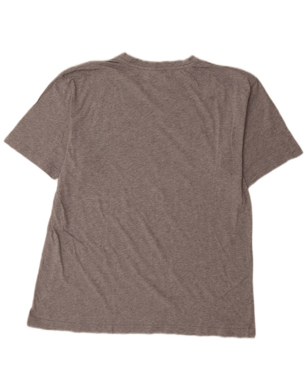 Champion Womens Graphic T-Shirt Top UK 16 Large Grey Flecked