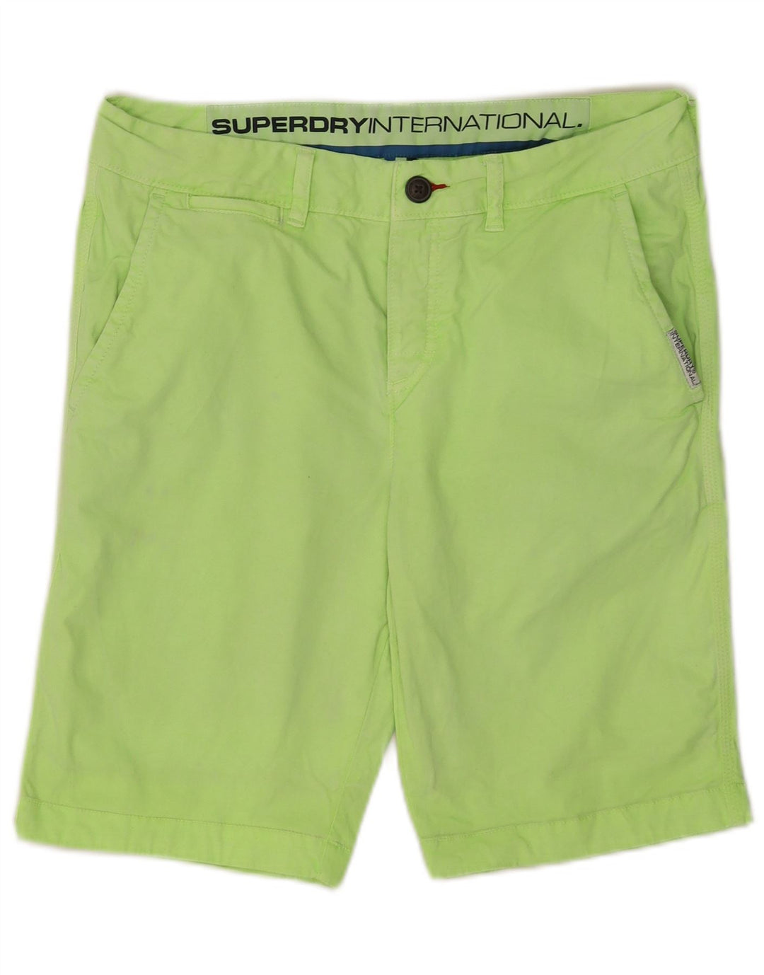 Superdry Mens Chino Shorts Small W29 Green Cotton
