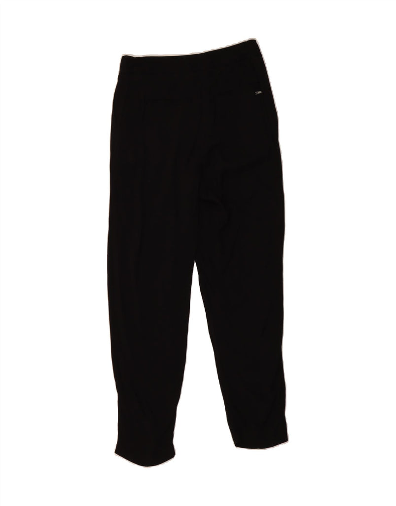 ARMANI EXCHANGE Womens Crop Casual Trousers US 2 XS W25 L26 Black Viscose Vintage Armani Exchange and Second-Hand Armani Exchange from Messina Hembry 