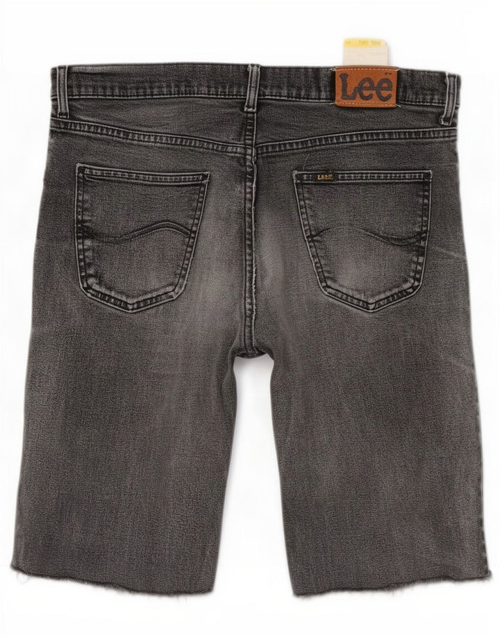 Lee Mens Brooklyn Denim Shorts W36 Large Grey Cotton