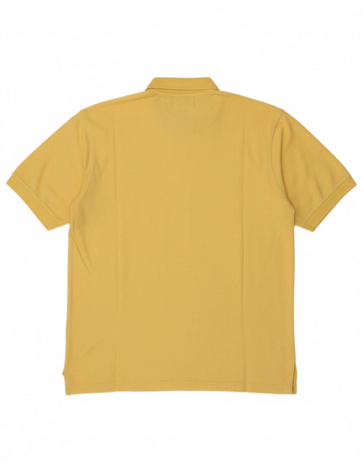 ST. BERNARD Mens Polo Shirt XL Yellow Polyester