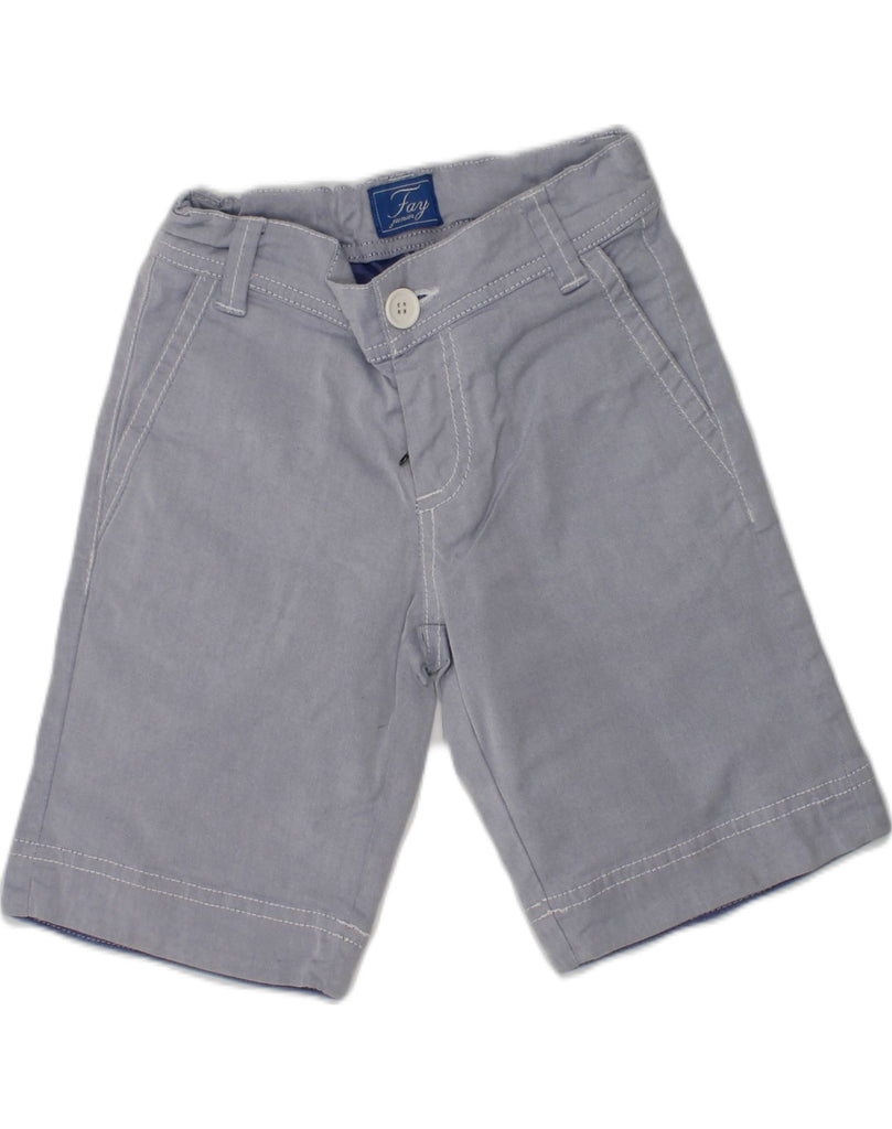 FAY Boys Chino Shorts 3-4 Years W18 Grey Cotton | Vintage Fay | Thrift | Second-Hand Fay | Used Clothing | Messina Hembry 