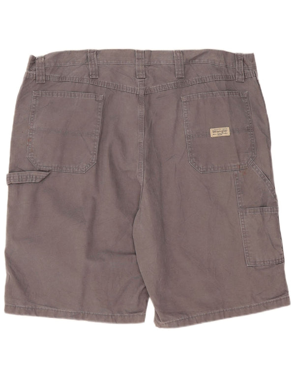 Wrangler Mens Cargo Shorts W42 2XL Grey Cotton