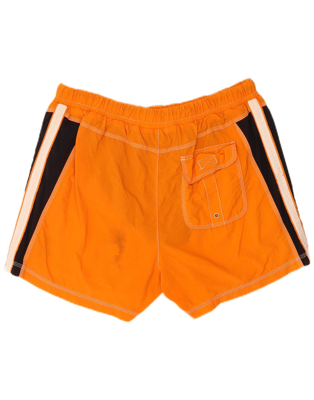 Diadora Mens Regular Swimming Shorts 2XL Orange Colourblock Polyamide