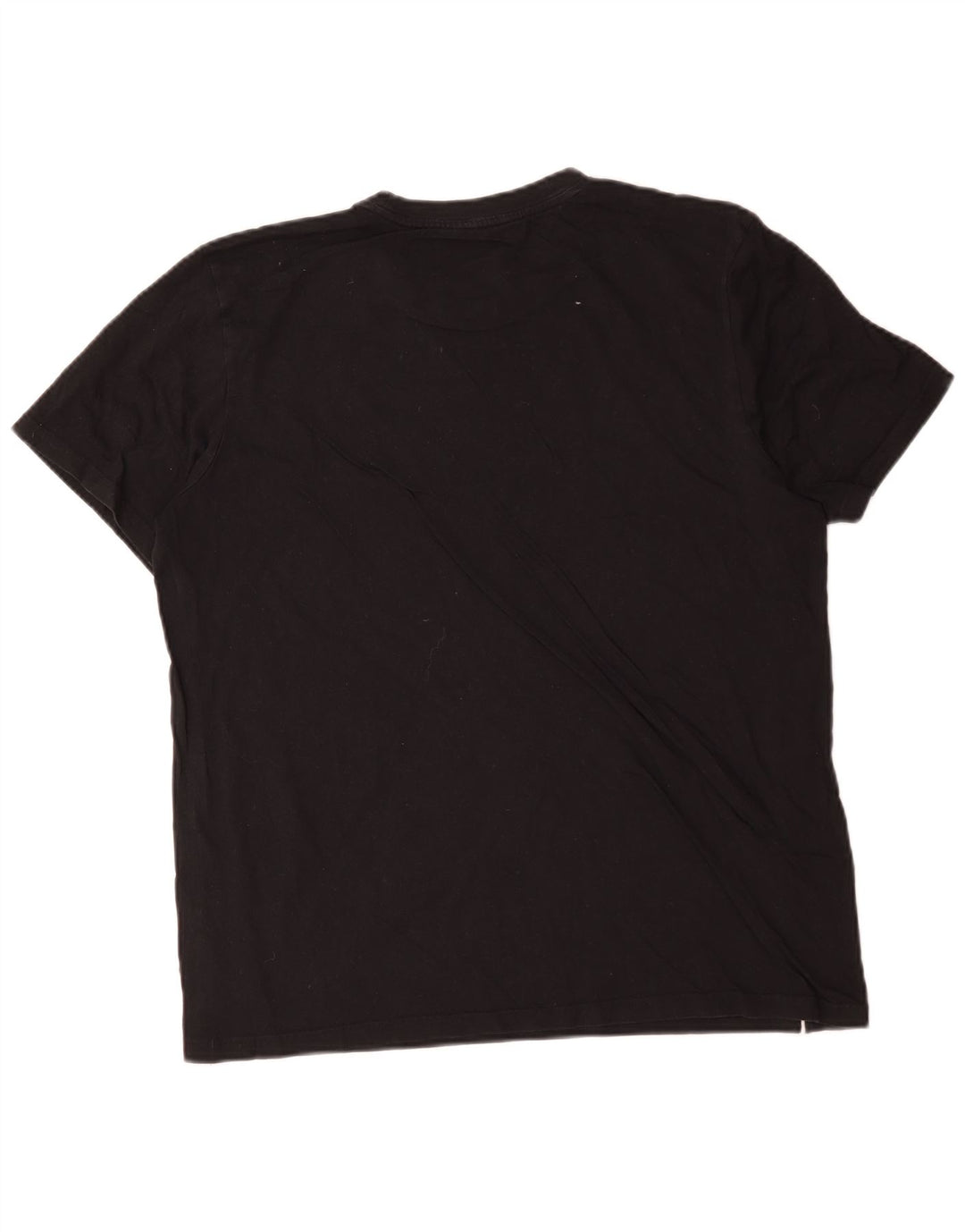 Adidas Mens T-Shirt Top Large Black Cotton