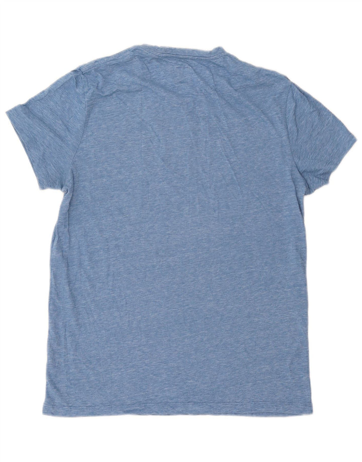 Jack Wills Mens T-Shirt Top Medium Blue Flecked Cotton