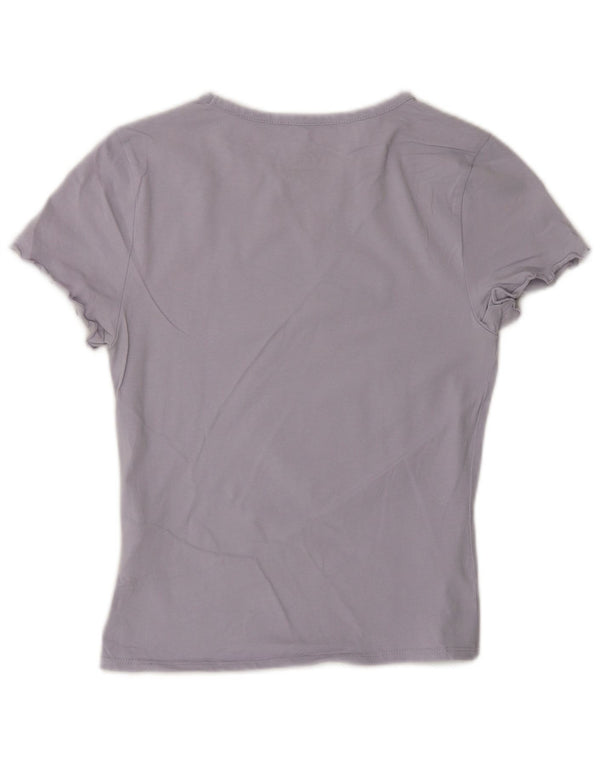 Vans Womens T-Shirt Top UK 10 Small Purple Cotton