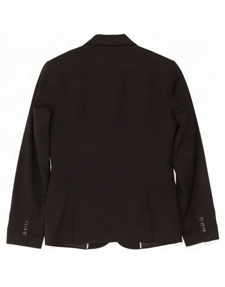 Sisley Womens 2 Button Blazer Jacket UK 12 Medium Black