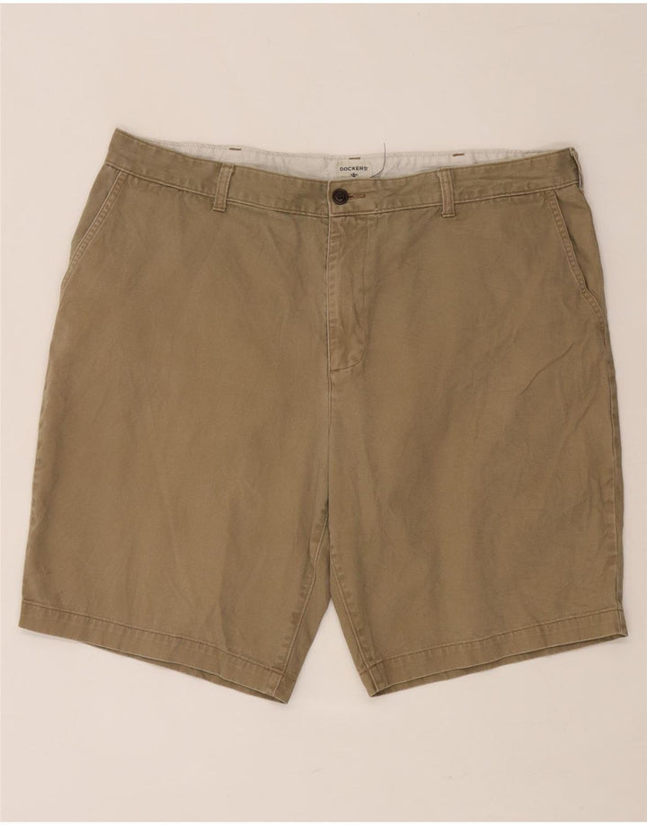 DOCKERS Mens Chino Shorts W40 XL Beige Cotton