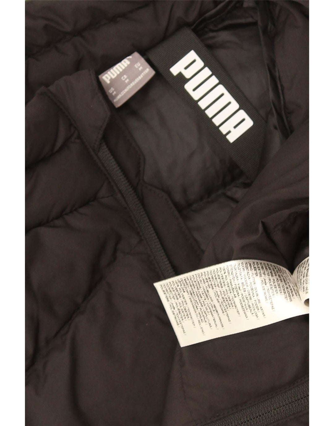 Puma Womens Padded Jacket UK 14 Medium Black Polyester