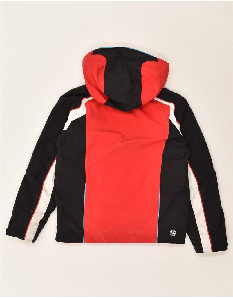 COLMAR Boys Hooded Windbreaker Jacket 13-14 Years Red Colourblock | Vintage Colmar | Thrift | Second-Hand Colmar | Used Clothing | Messina Hembry 