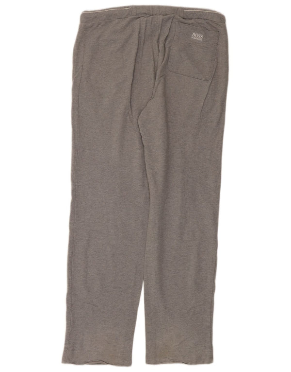 Hugo Boss Mens Tracksuit Trousers Medium Grey Cotton