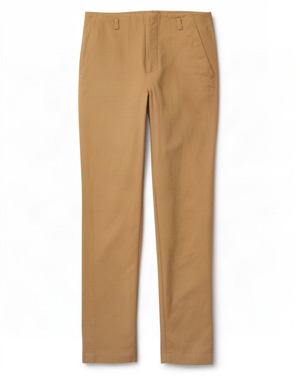 Zara Womens Slim Chino Trousers EU 34 2XS W24 L27 Beige Cotton