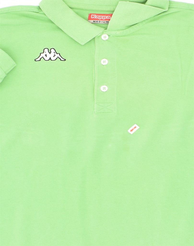 KAPPA Mens Polo Shirt Medium Green Cotton | Vintage Kappa | Thrift | Second-Hand Kappa | Used Clothing | Messina Hembry 