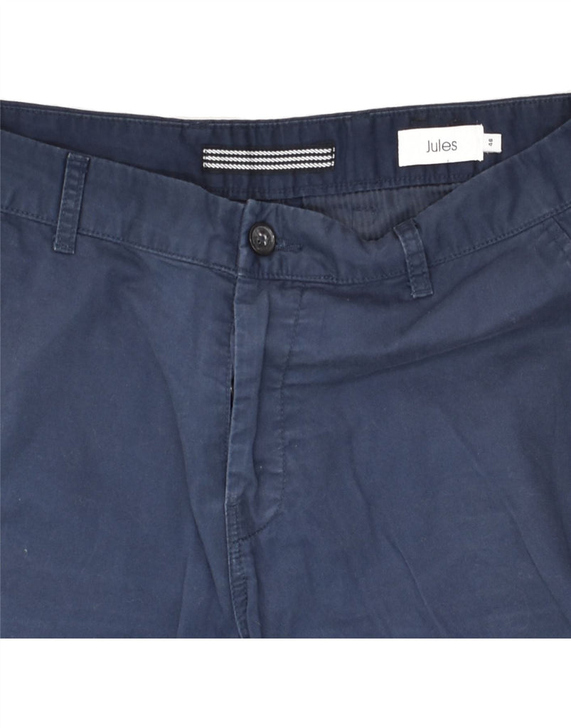 JULES Mens Chino Shorts IT 46 Small W36 Navy Blue Cotton | Vintage Jules | Thrift | Second-Hand Jules | Used Clothing | Messina Hembry 