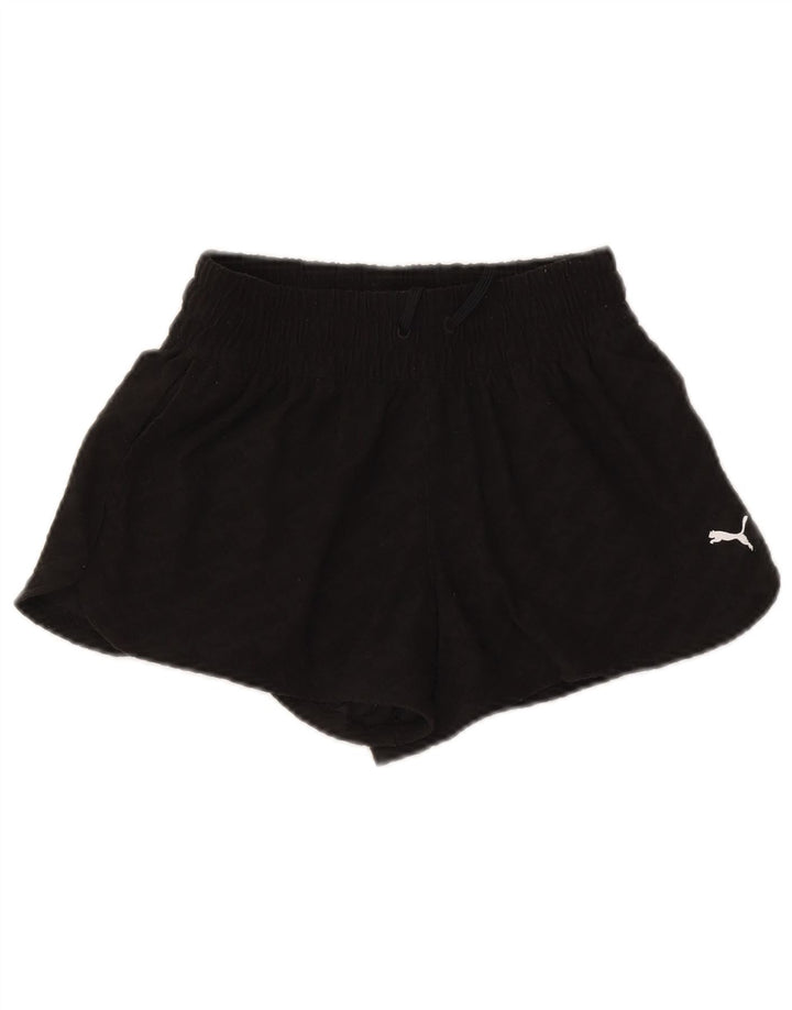 Puma Womens Sport Shorts UK 10 Small Black Polyester