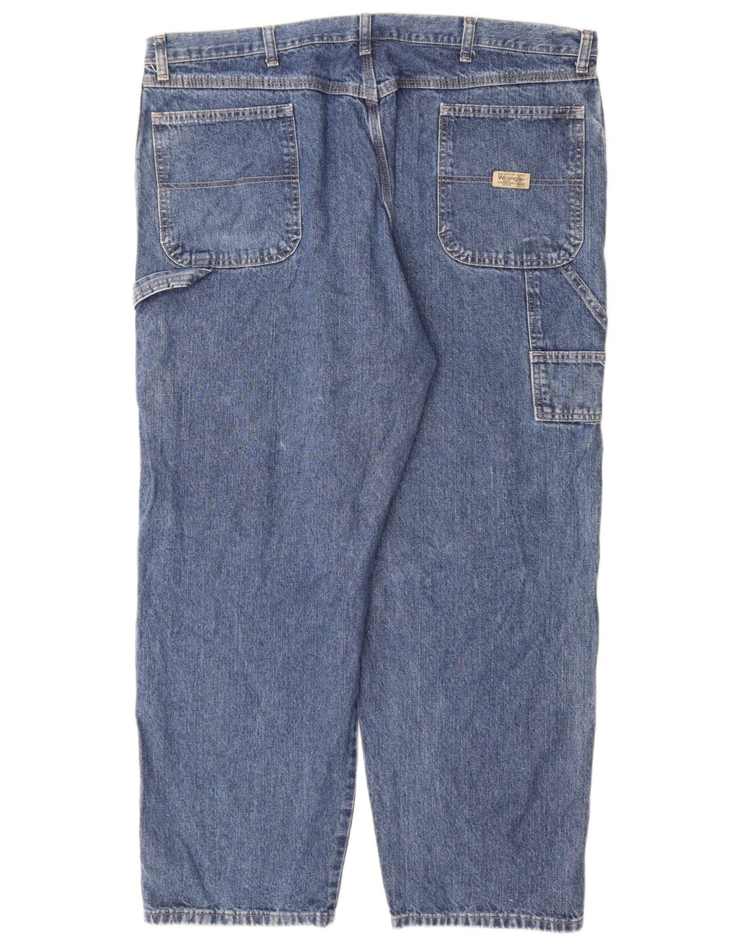 Wrangler Mens Cargo Straight Jeans W42 L30 Blue Cotton