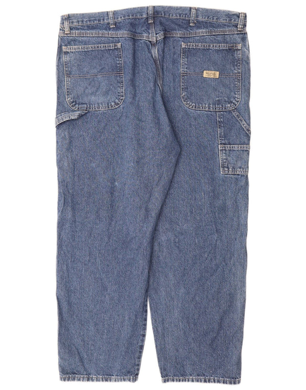Wrangler Mens Cargo Straight Jeans W42 L30 Blue Cotton