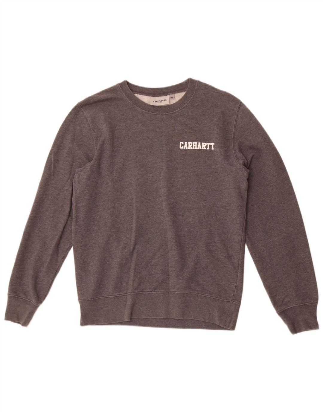 Carhartt Mens Graphic Sweatshirt Jumper XS Grey Flecked Cotton