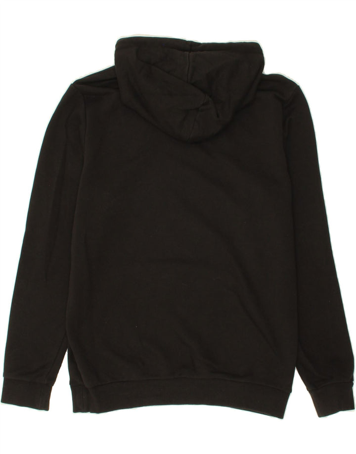 PUMA Mens Graphic Hoodie Jumper Small Black Cotton Vintage Puma and Second-Hand Puma from Messina Hembry 