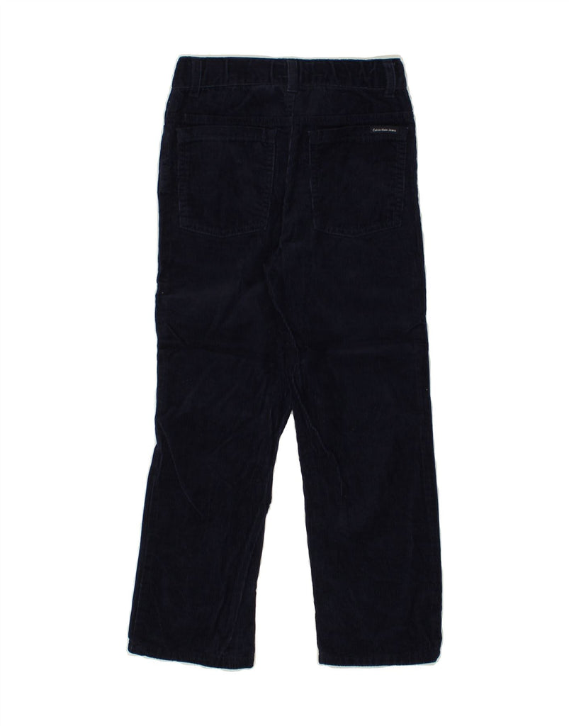 CALVIN KLEIN JEANS Boys Corduroy Trousers 6-7 Years W24 L22  Navy Blue | Vintage Calvin Klein Jeans | Thrift | Second-Hand Calvin Klein Jeans | Used Clothing | Messina Hembry 