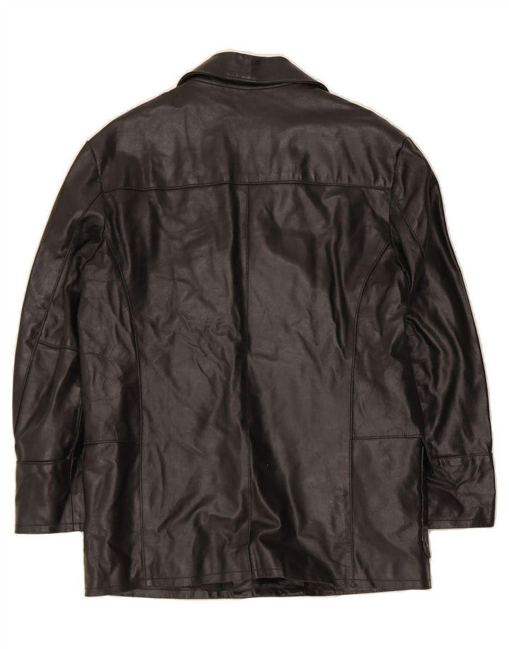 MASTERPELLE Mens Leather Jacket UK 40 Large Black Leather Vintage Masterpelle and Second-Hand Masterpelle from Messina Hembry 