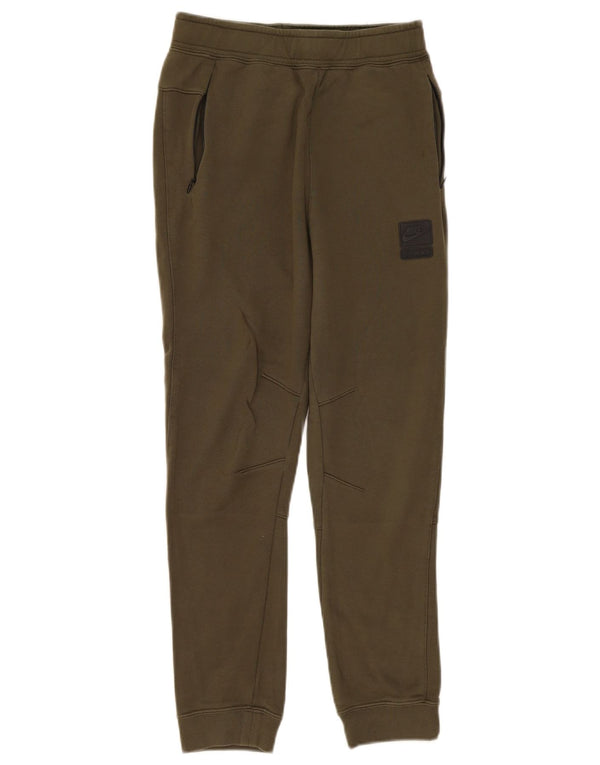 Nike Boys Graphic Tracksuit Trousers Joggers 12-13 Years Large Khaki Cotton