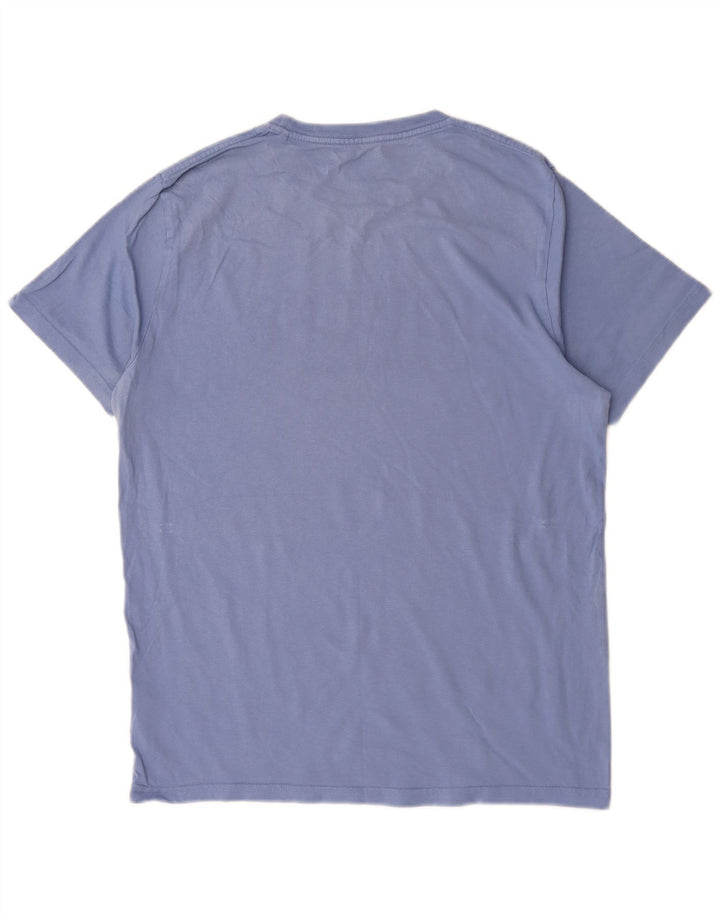 Joules Mens Graphic T-Shirt Top Medium Blue Cotton