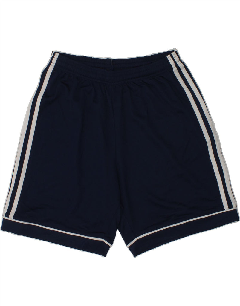 ADIDAS Boys Climalite Sport Shorts 13-14 Years Navy Blue Polyester | Vintage Adidas | Thrift | Second-Hand Adidas | Used Clothing | Messina Hembry 