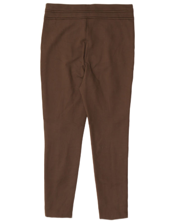 Zara Womens Skinny Casual Trousers Large W30 L26 Khaki Viscose