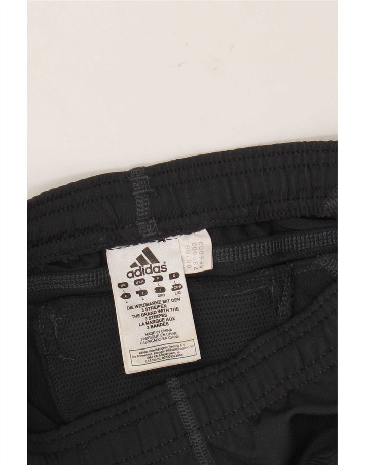Adidas Womens Climacool Leggings UK 14 Large Grey Colourblock Polyester