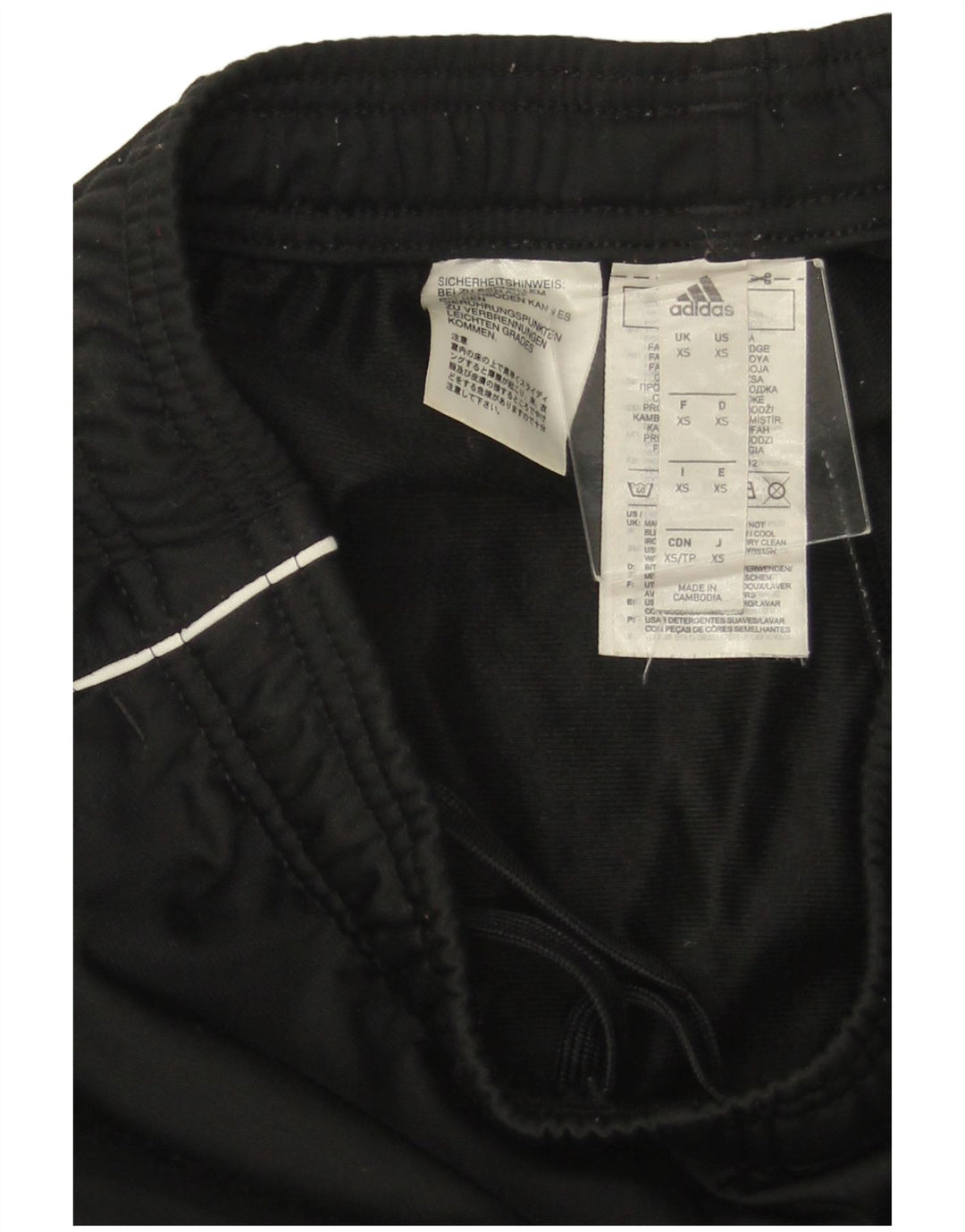 ADIDAS Mens Tracksuit Trousers Joggers XS  Black Polyester
