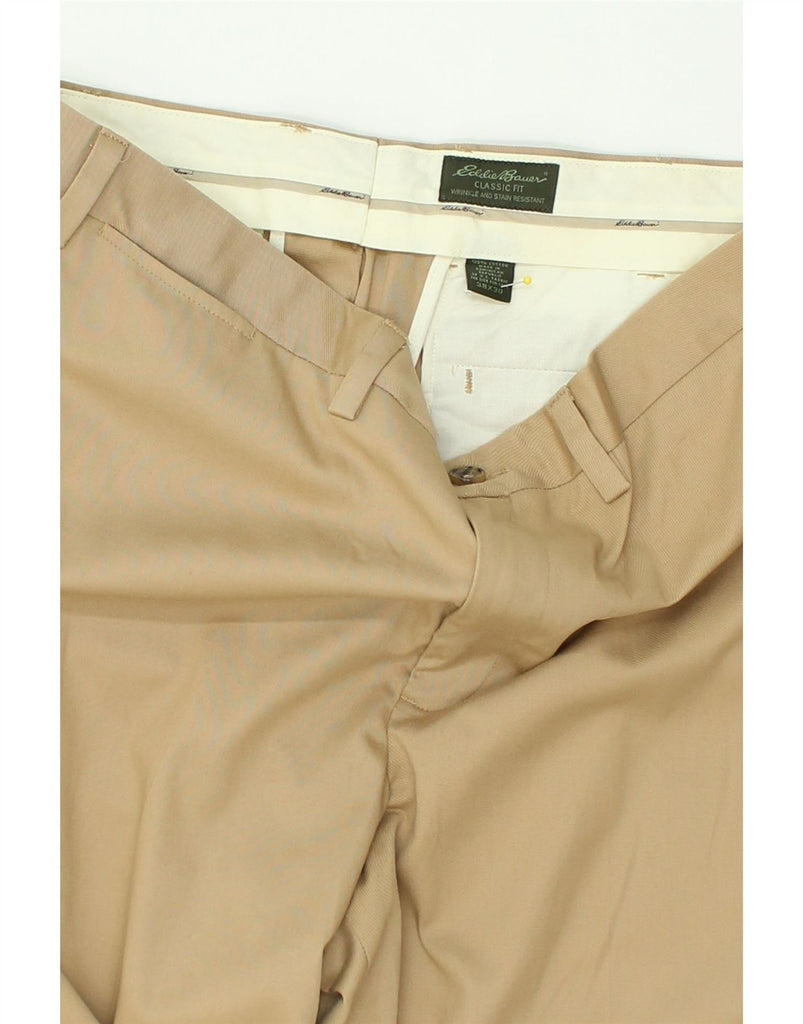 EDDIE BAUER Mens Straight Classic Fit Chino Trousers W38 L30 Beige Cotton | Vintage Eddie Bauer | Thrift | Second-Hand Eddie Bauer | Used Clothing | Messina Hembry 