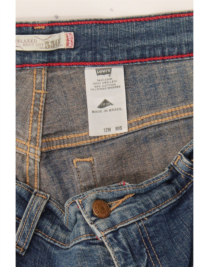 LEVI'S Womens 550 Relaxed Fit Bootcut Jeans US 12 Large W34 L30 Blue Vintage Levi's and Second-Hand Levi's from Messina Hembry 