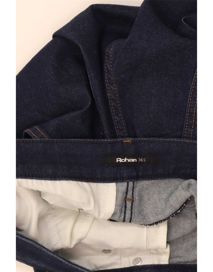 Rohan Mens Straight Jeans W36 L29 Navy Blue Cotton
