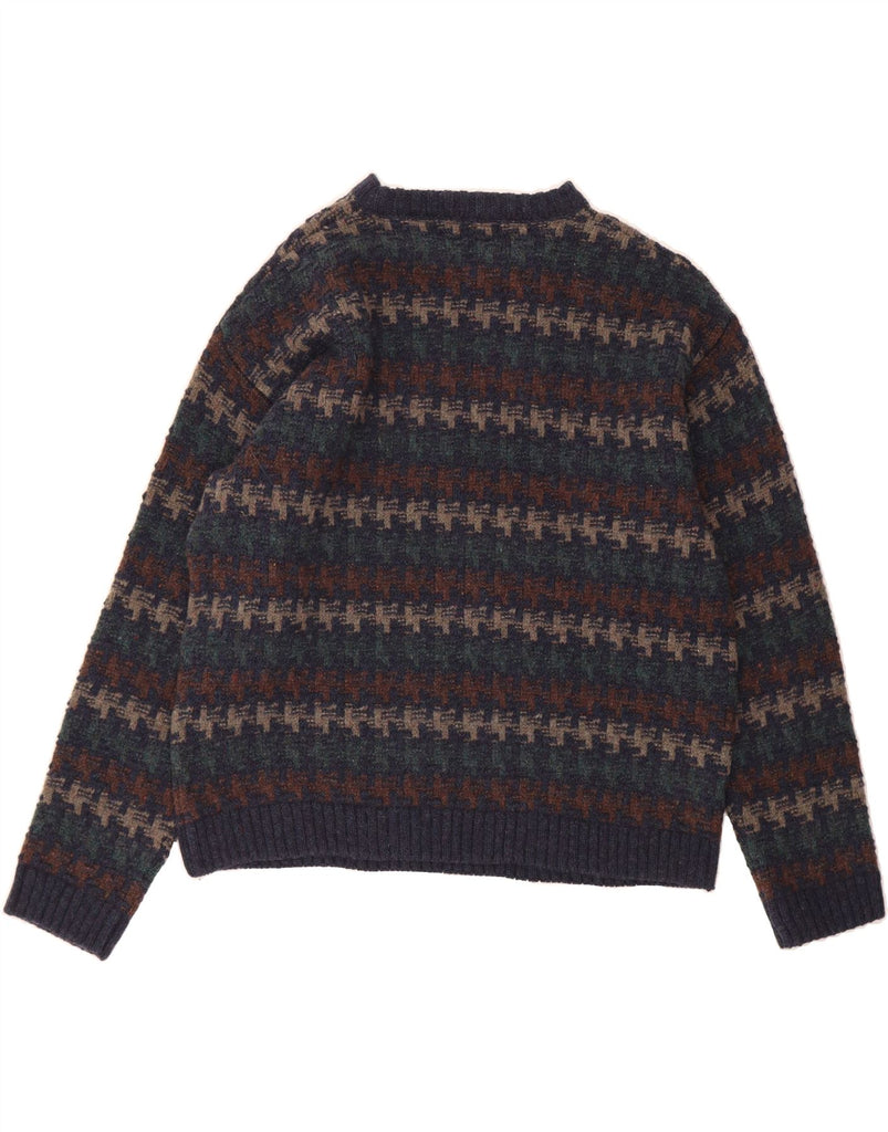 ORVIS Mens Boat Neck Jumper Sweater XL Navy Blue Striped Wool Vintage Orvis and Second-Hand Orvis from Messina Hembry 
