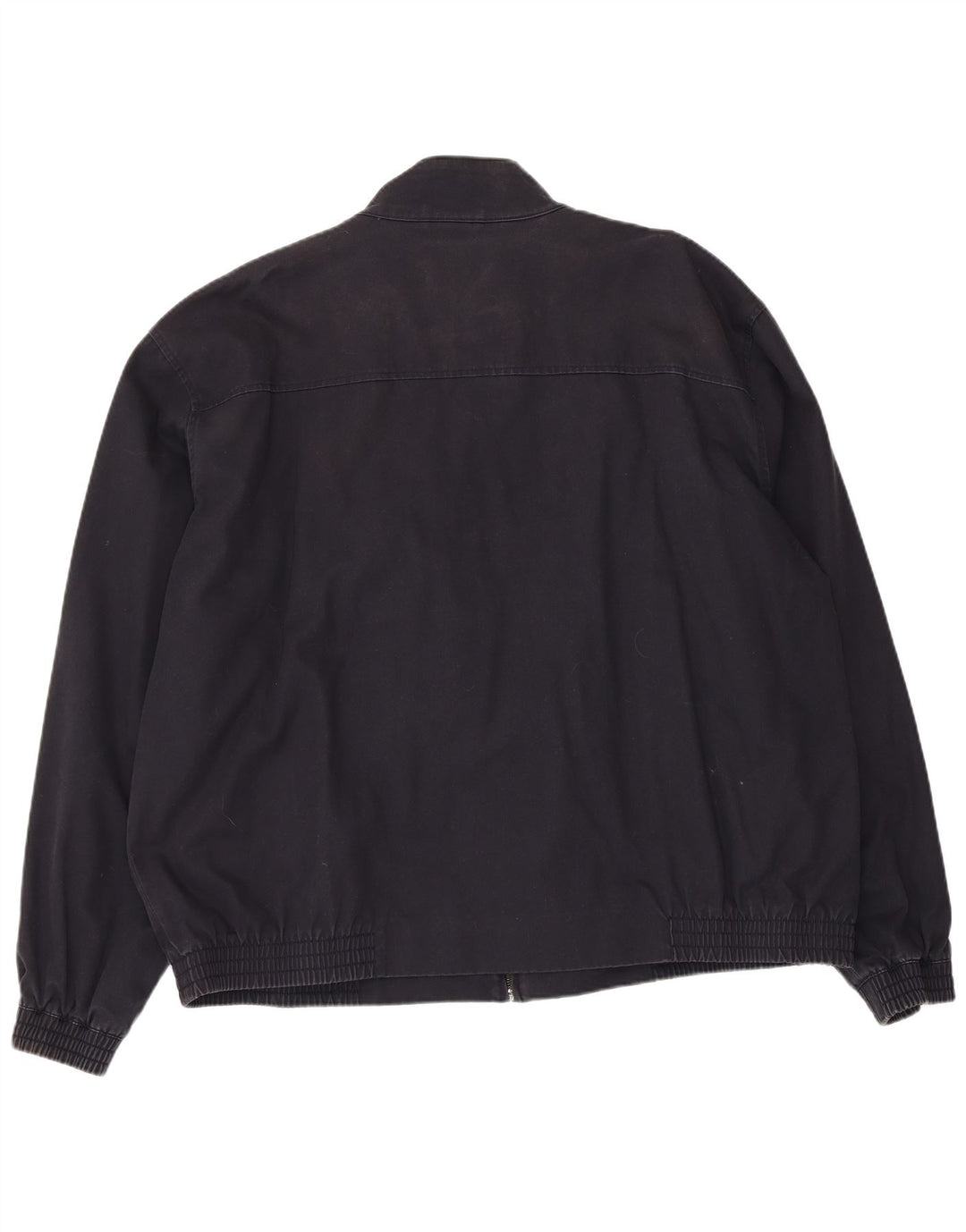 Lyle & Scott Mens Bomber Jacket UK 44 2XL Navy Blue Cotton