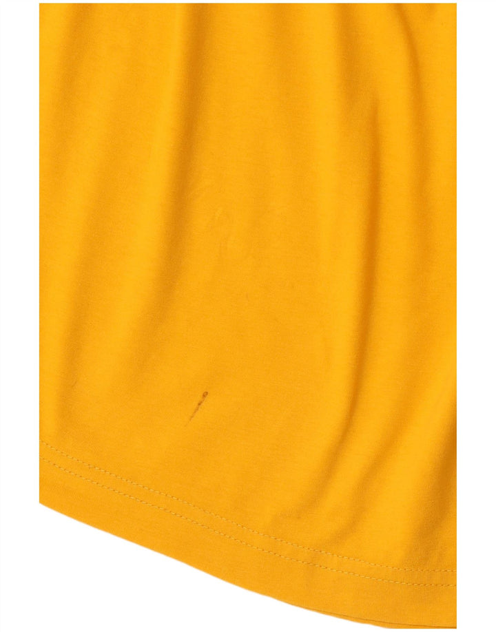 CHAMPION Mens Graphic T-Shirt Top Medium Yellow