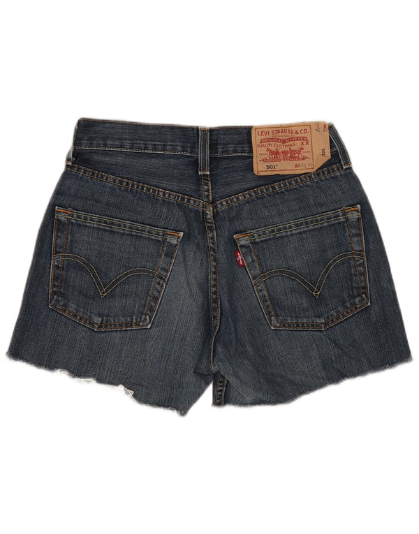 Levi's Womens 501 Denim Shorts W28 Medium  Blue Cotton