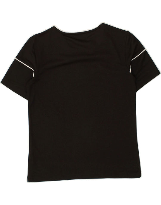 未使用 00s adidas vtg ボタンダウン シャツ CLIMALITE ADIDAS Boys Climalite T-Shirt Top 9-10 Years Small Black