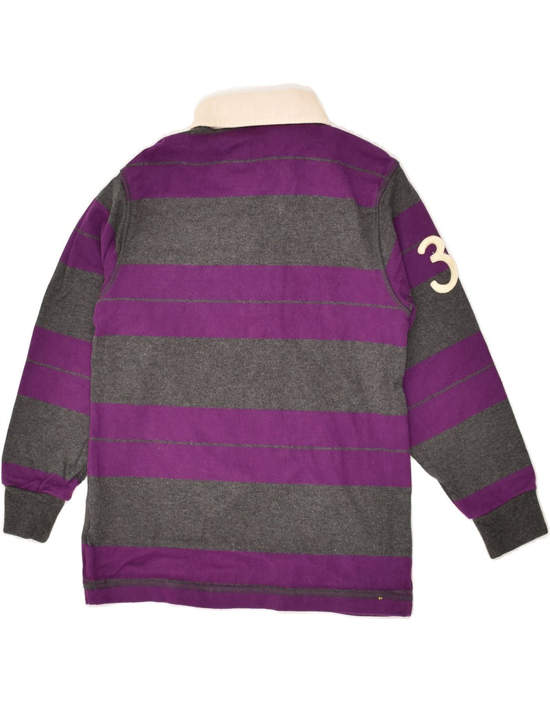 GAP Boys Graphic Long Sleeve Rugby Polo Shirt 6-7 Years Purple Striped | Vintage Gap | Thrift | Second-Hand Gap | Used Clothing | Messina Hembry 