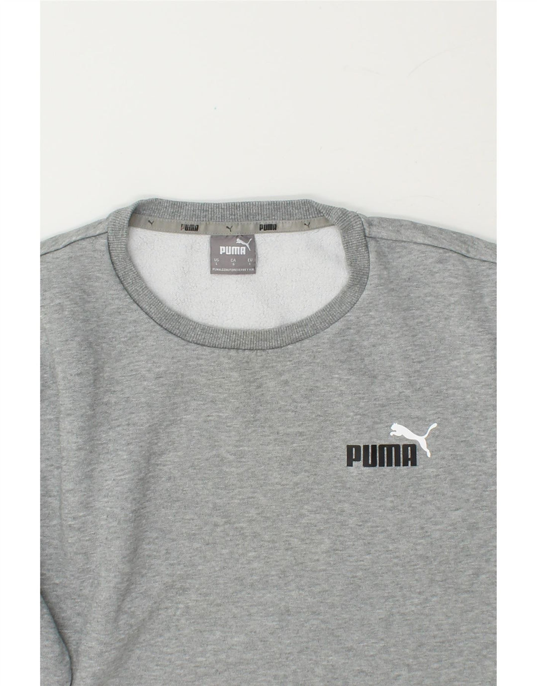 PUMA Mens Sweatshirt Jumper Large Grey Cotton Vintage Puma and Second-Hand Puma from Messina Hembry 