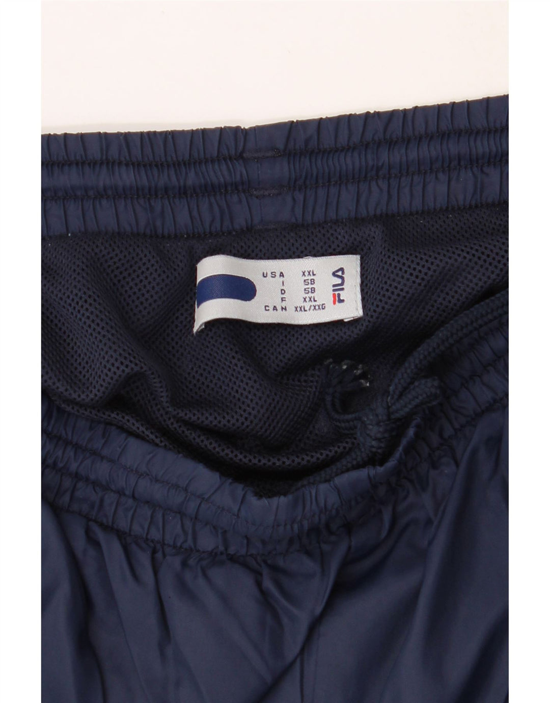 FILA Mens Sport Shorts 2XL  Navy Blue Polyamide Vintage Fila and Second-Hand Fila from Messina Hembry 