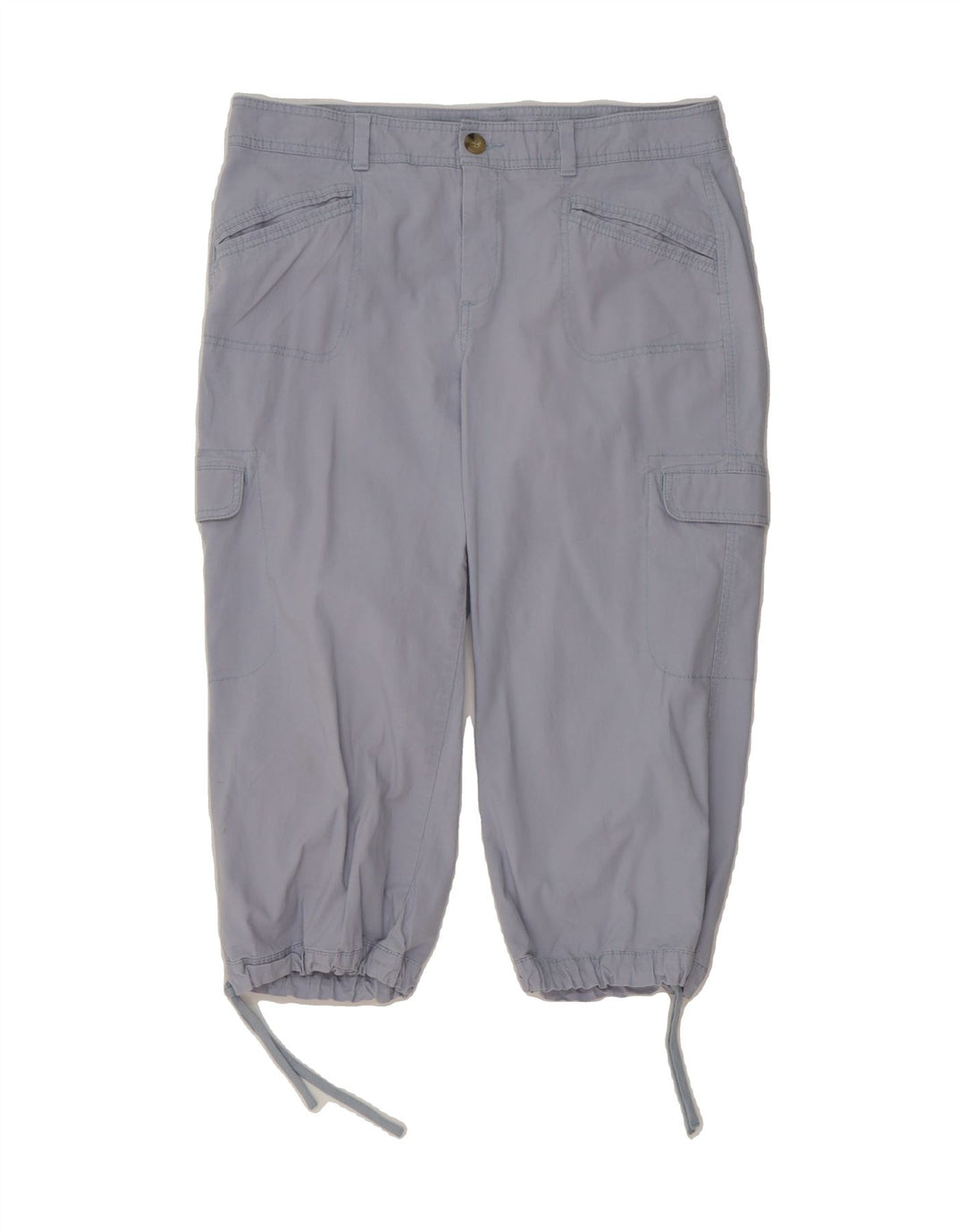 DOCKERS Womens Straight Cargo Capri Trousers US 12 Large W34 L20 Blue Vintage Dockers and Second-Hand Dockers from Messina Hembry 