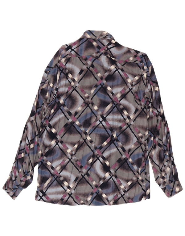 Tipo' S Mens Shirt Large Multicoloured Geometric Viscose