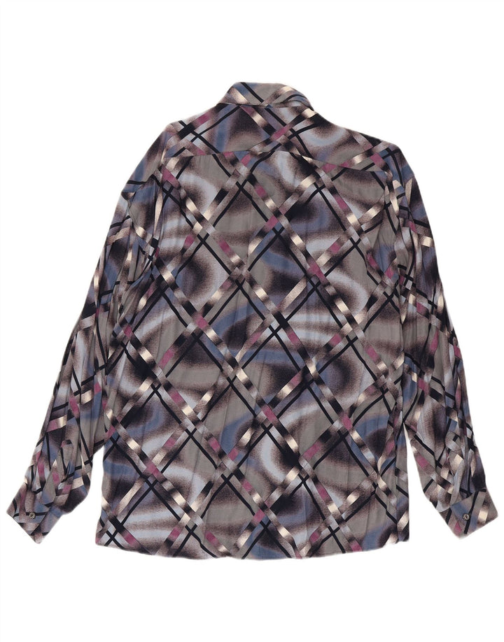 Tipo' S Mens Shirt Large Multicoloured Geometric Viscose