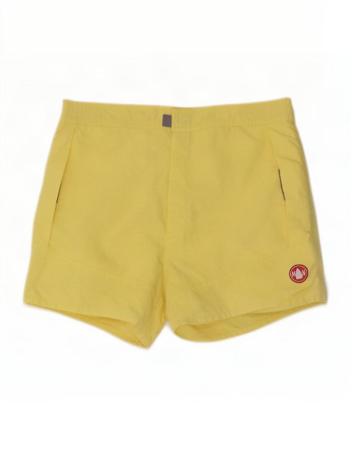 Murphy & Nye Womens Swimming Shorts UK 16 Large Yellow Polyamide