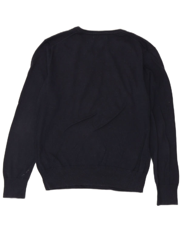 Polo Ralph Lauren Boys V-Neck Jumper Sweater 14-15 Years Large Navy Blue
