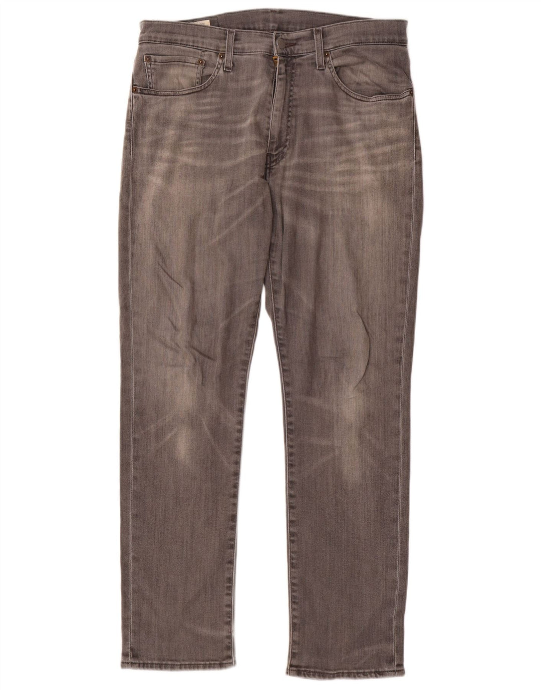 Levi's Mens Straight Jeans W34 L30 Grey Cotton