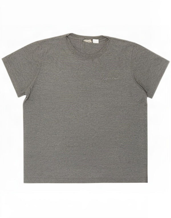Calvin Klein Mens T-Shirt Top Small Grey Flecked Cotton